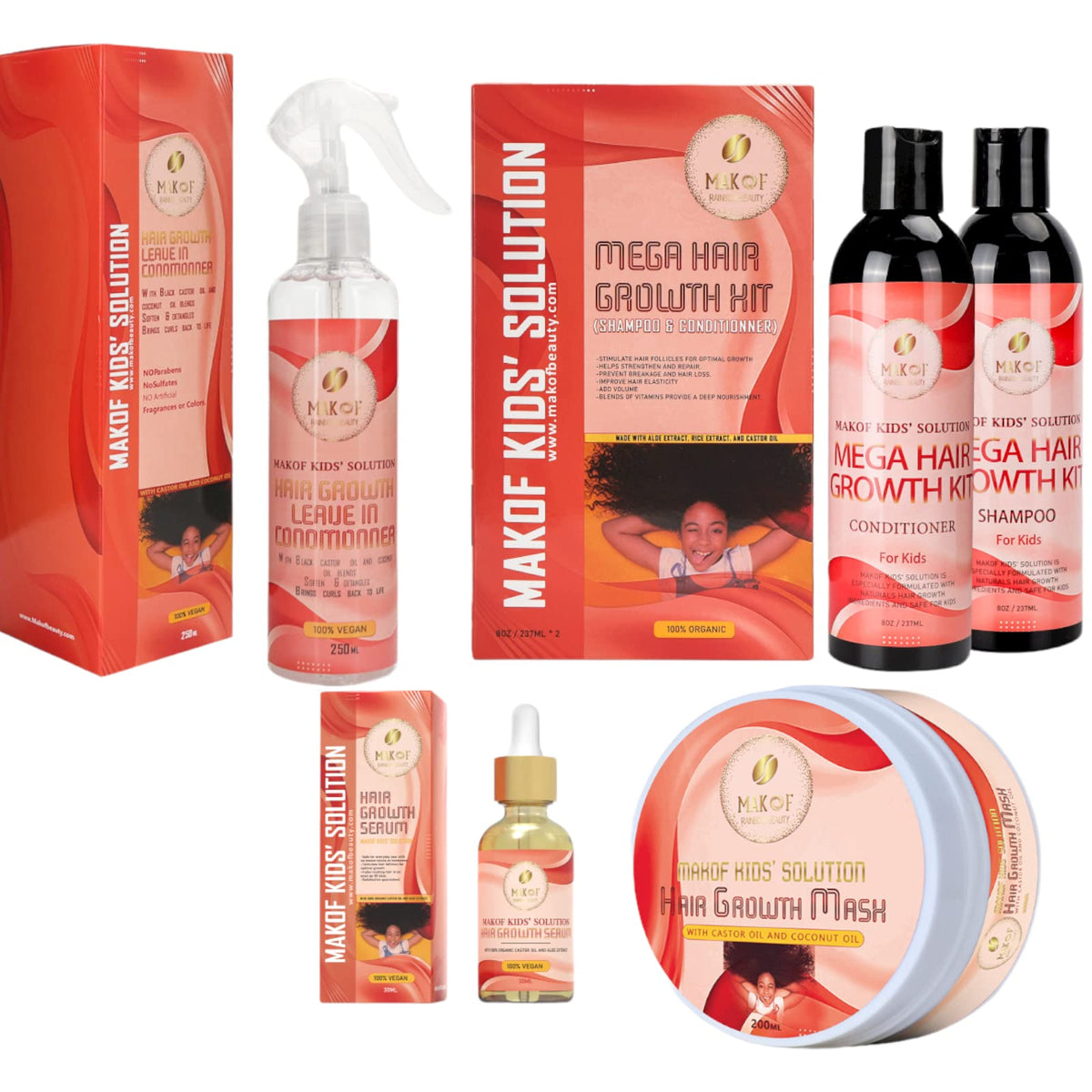 Kids Hair Growth Shampoo & Conditioner W10964