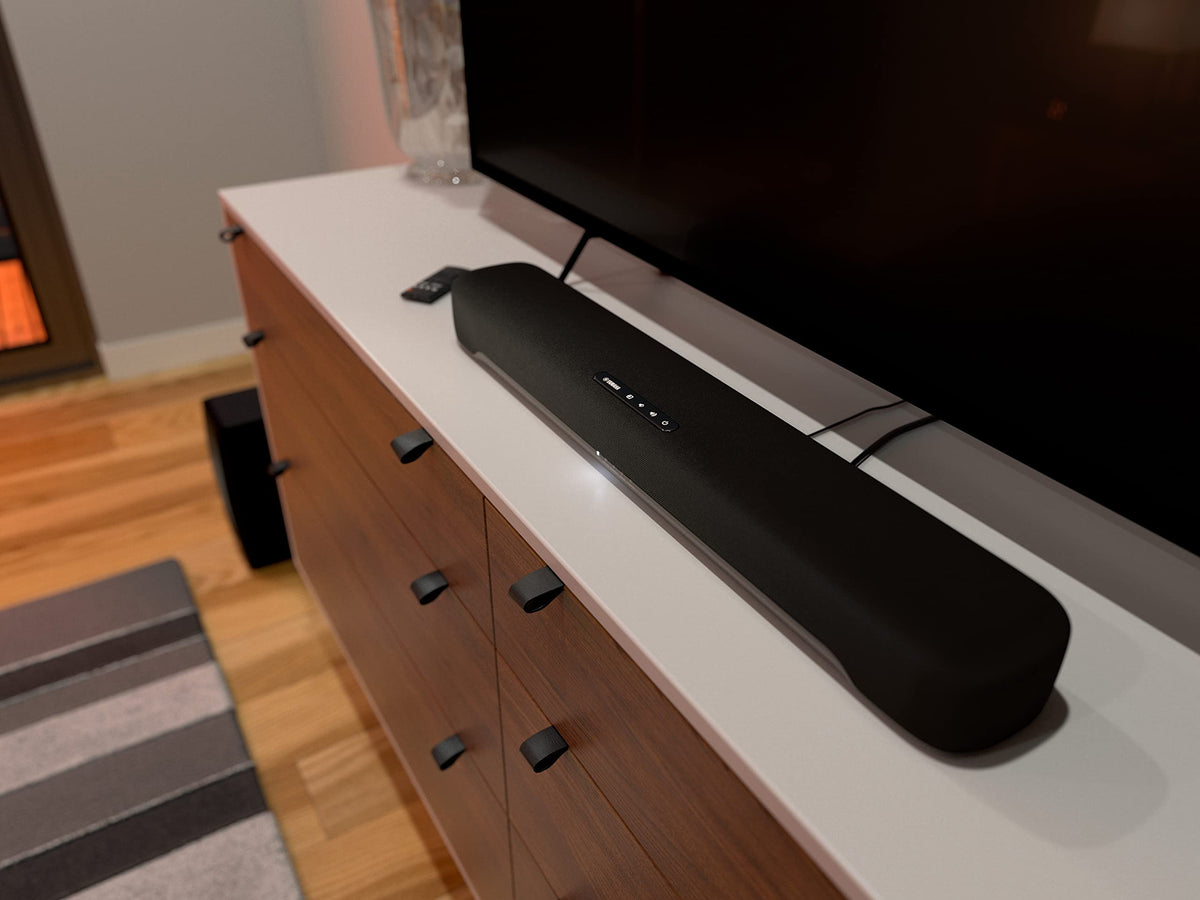 Compact Sound Bar with Wireless Subwoofer and Bluetooth, Black W491917