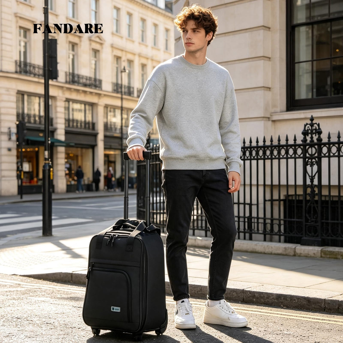 Rolling Laptop Backpack with Wheels 15.6 Inch V853