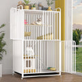 High Carbon Steel 4-Tier Cat Kennel U13764