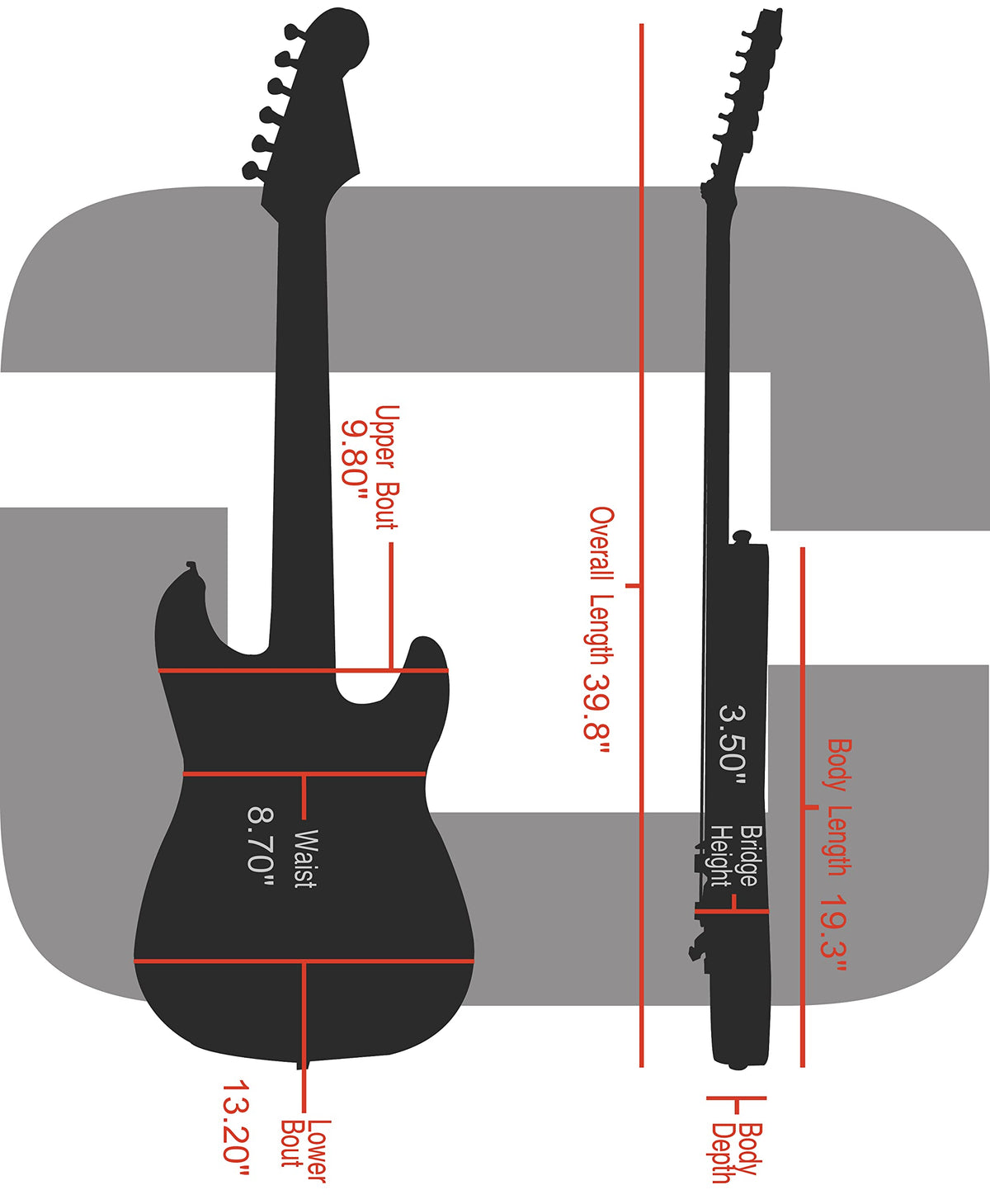 Black Electric Guitar Case K89296