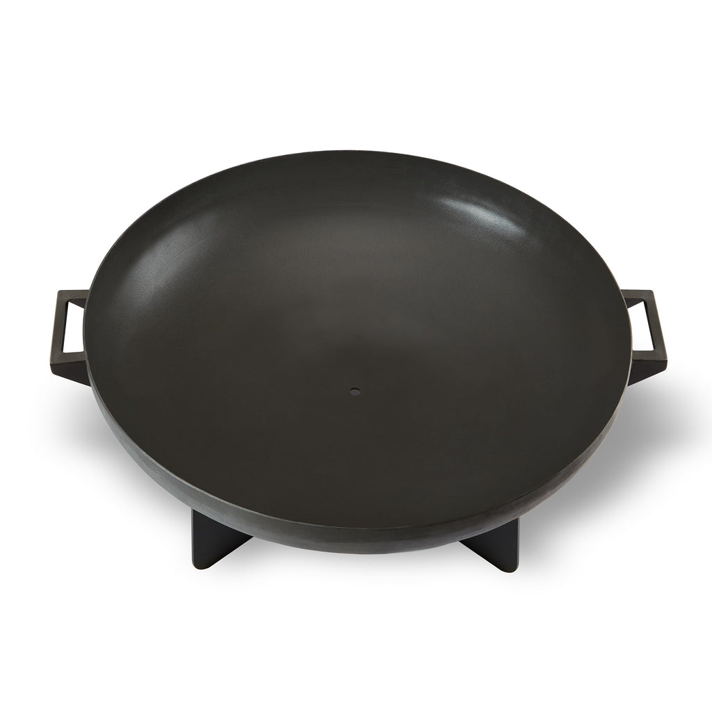 36” Round Wood Burning Steel Fire Pit with Spark Screen, Poker, Log Grate and Storage Cover Q868054