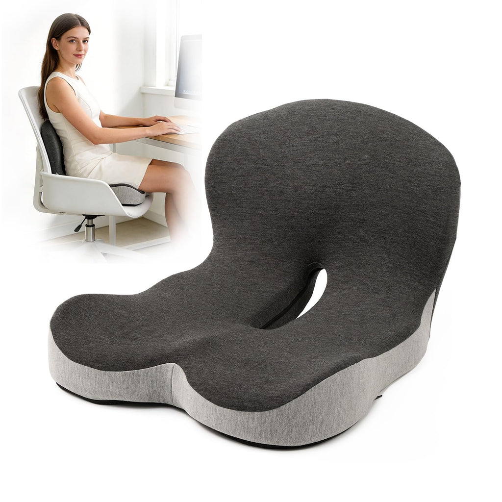 L-Shaped Memory Foam Seat Cushion with Back Support S5360