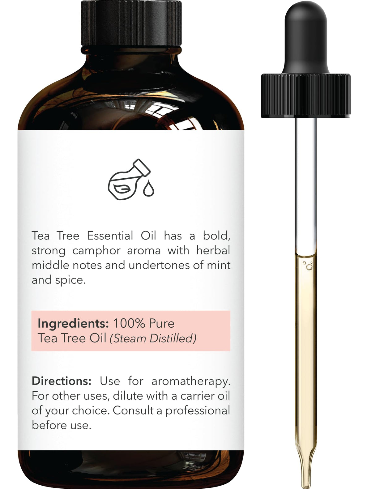 Lavender & Tea Tree Essential Oils 4 Fl Oz Pack of 2 W718184