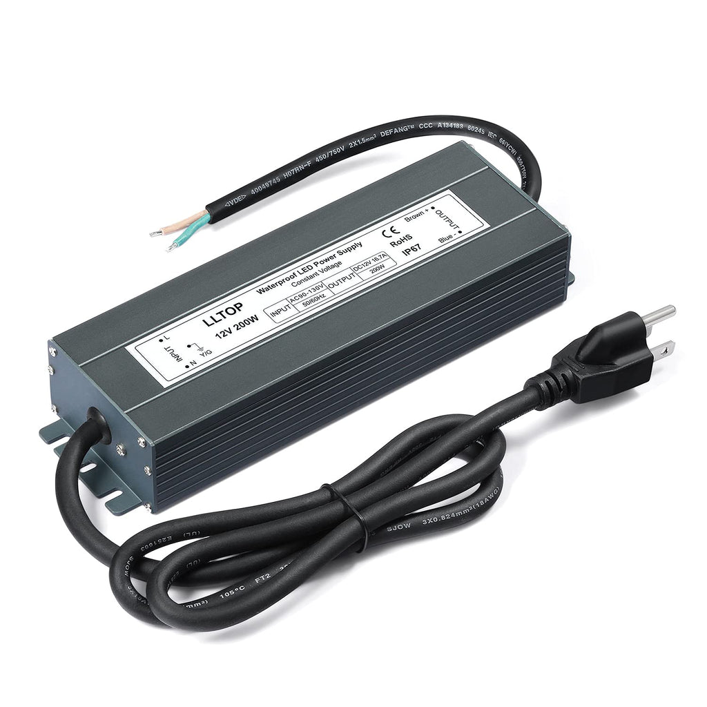 12V DC Waterproof IP67 Power Supply 200W 16.7A P779