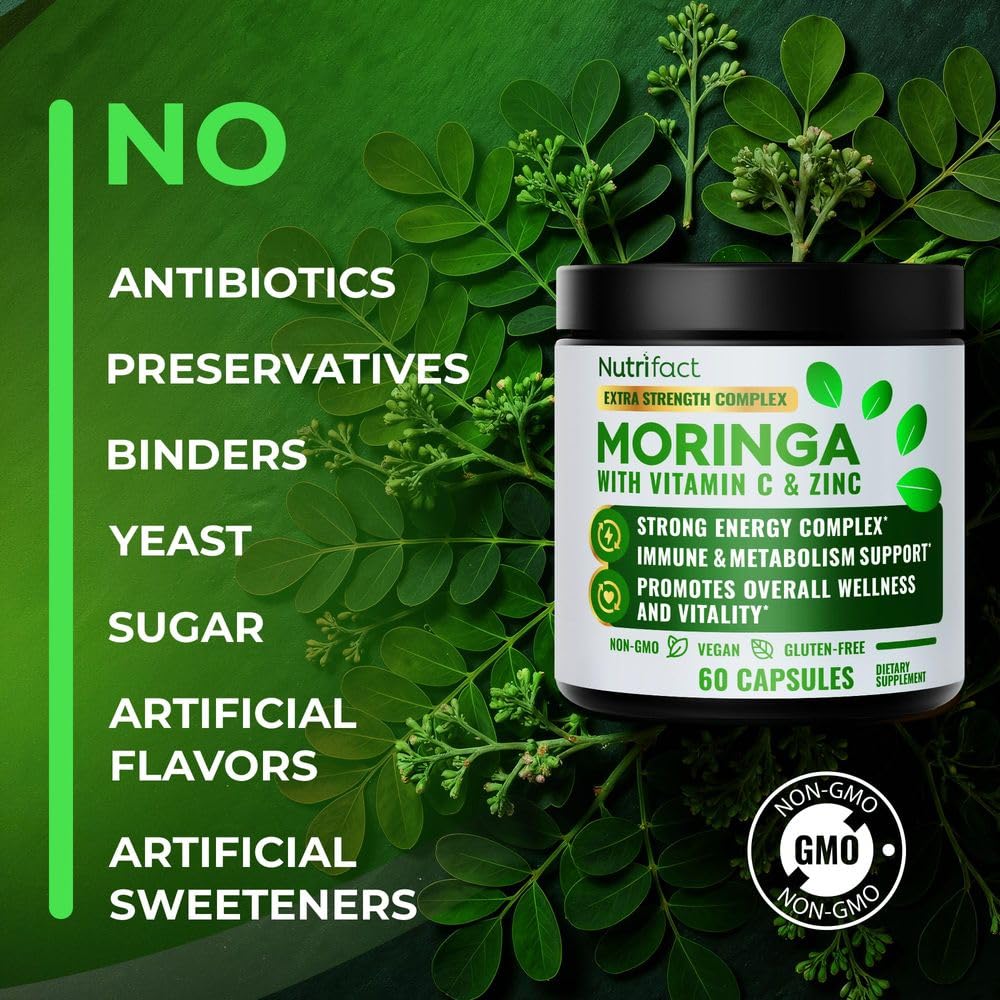 Moringa Capsules with Vitamin C, Zinc & L-Lysine M657514