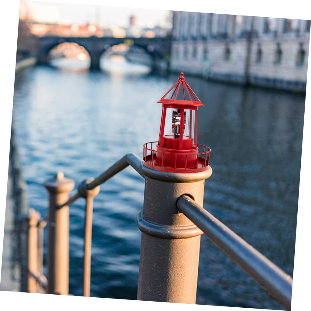 Solar Powered Rotating Lighthouse Garden Light C940