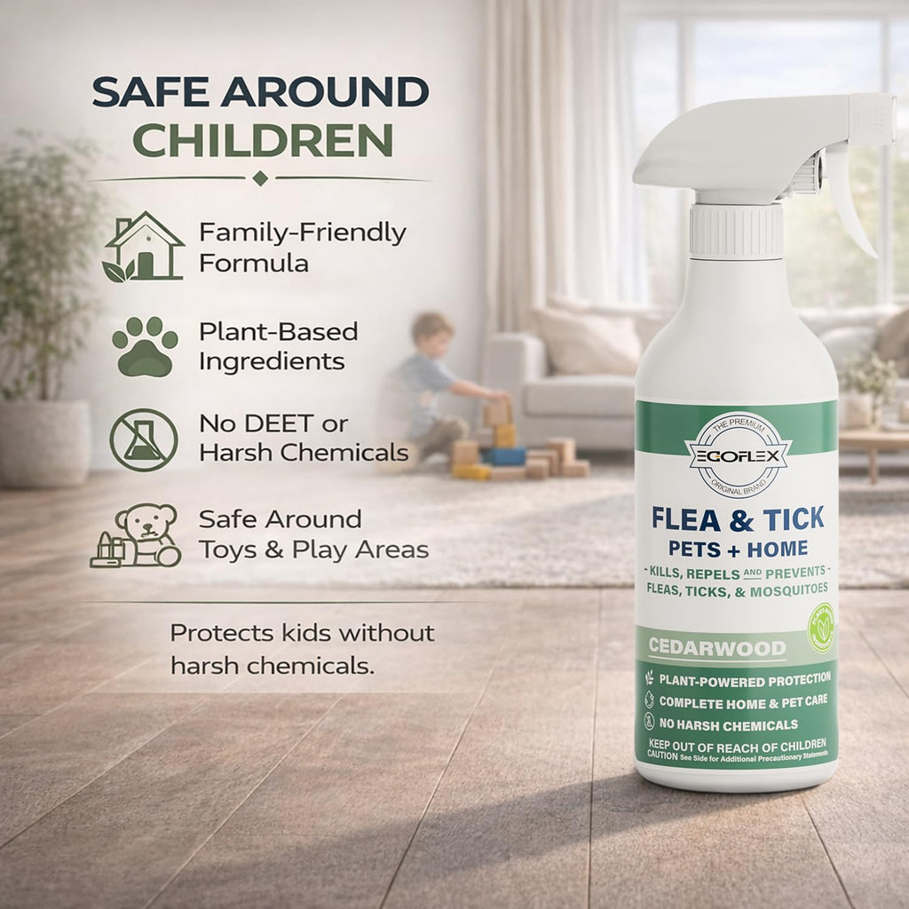 Plant-Based Flea Spray with Cedarwood Scent 16 Oz D329832