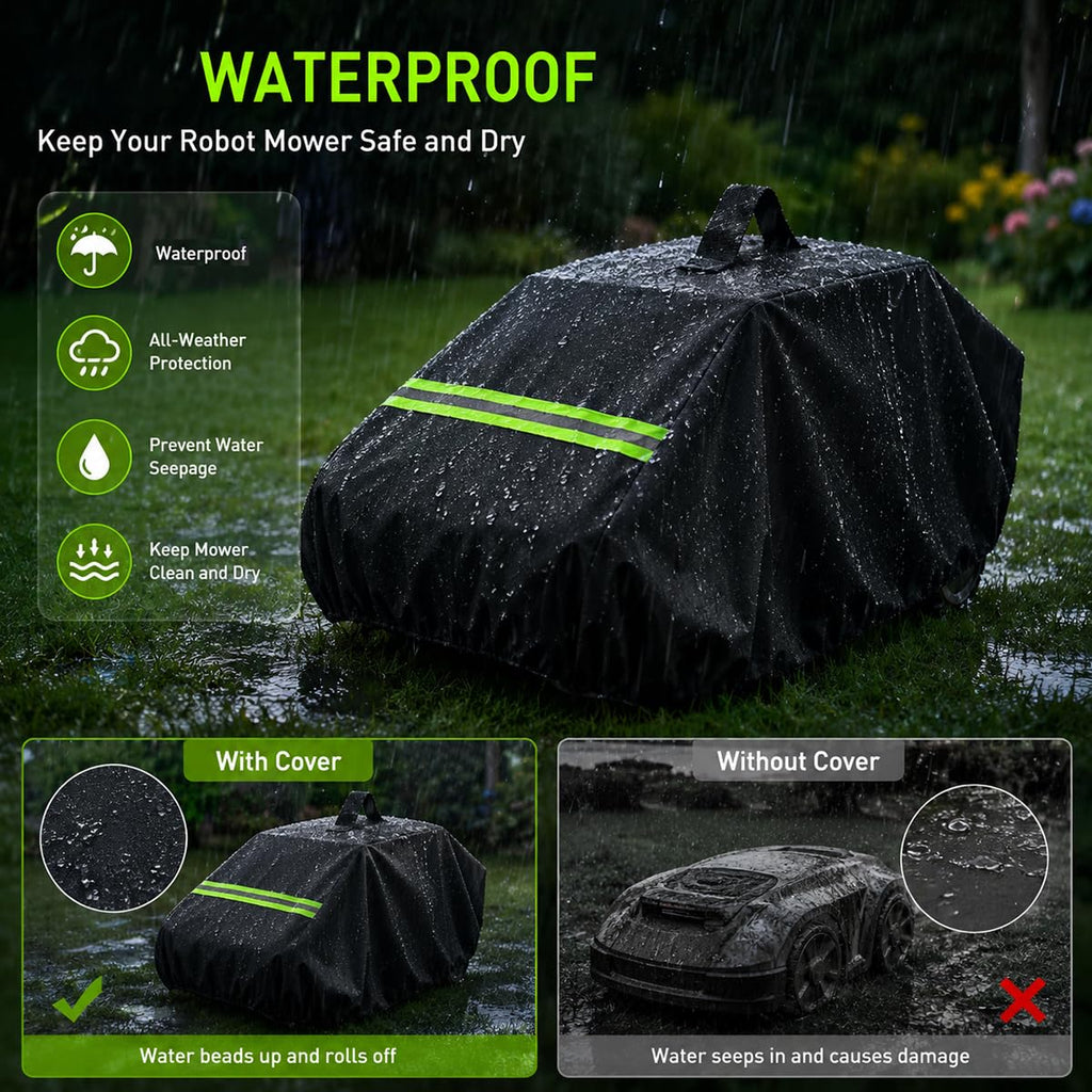 Robot Lawn Mower Cover 600D Oxford Fabric with Reflective Strip Orange B3148