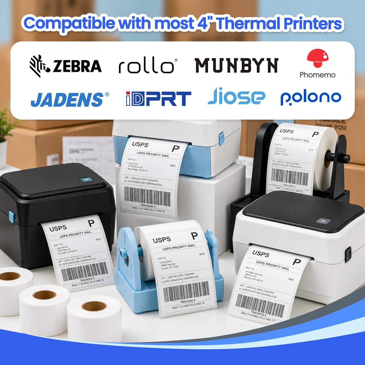 4x6 Thermal Shipping Labels Roll, 900 Labels N63379