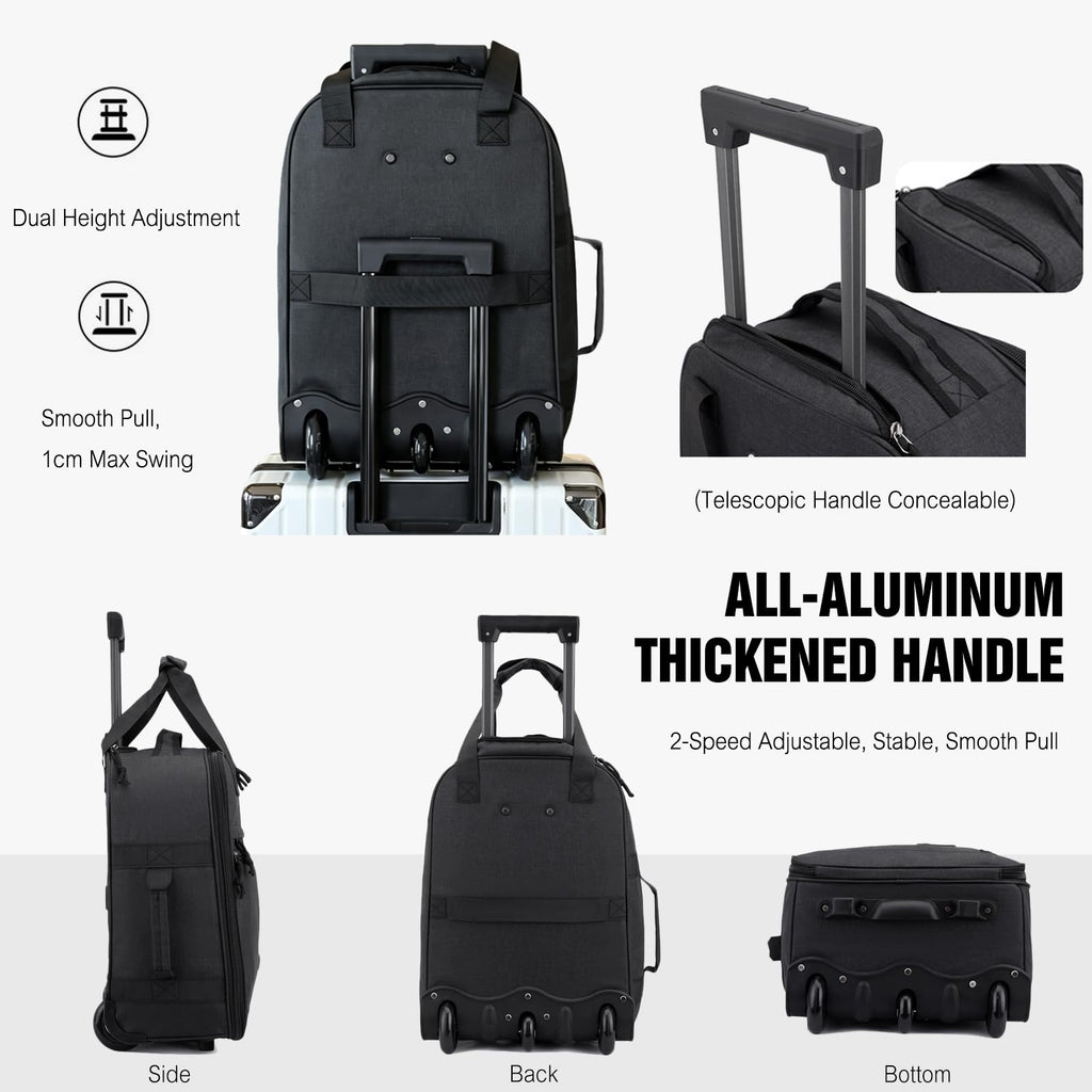 Rolling Laptop Backpack with Wheels 15.6 Inch V853
