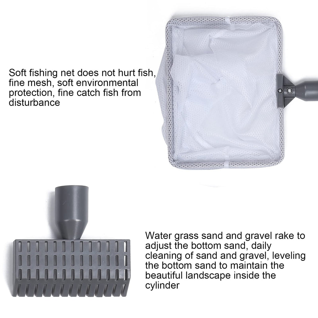 5 in 1 Aquarium Maintenance Kit with Telescopic Brush and Soft Net C129