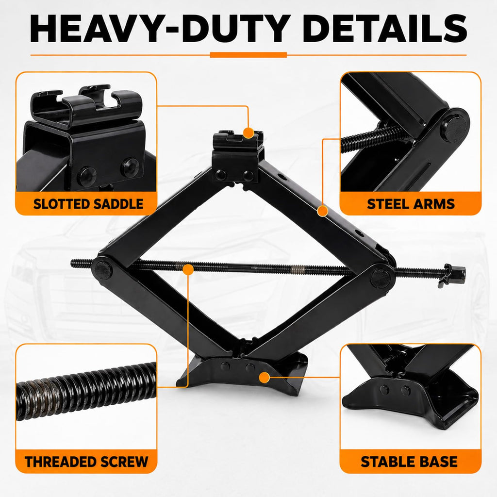 3 Ton Scissor Car Jack Kit with Ratchet Wrench L282