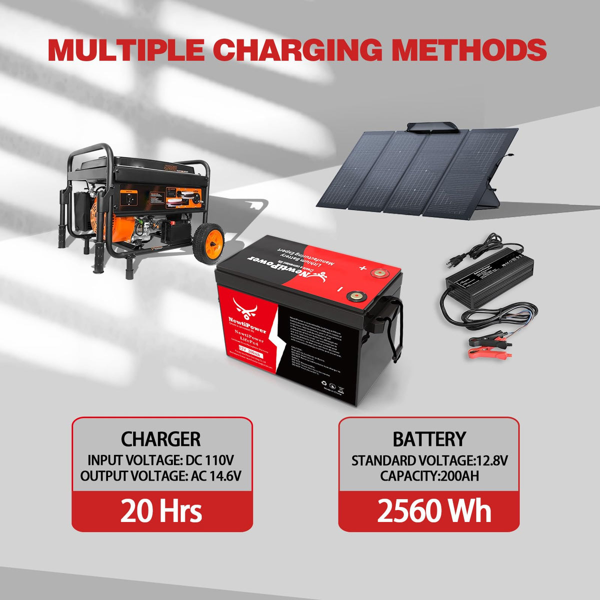 12V 200Ah LiFePO4 Lithium Battery O14104