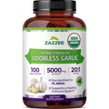USDA Organic Odorless Garlic 20:1 Extract 100 Capsules O749393