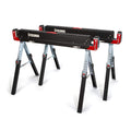 Adjustable Height Folding Steel Sawhorses Set of Two O3096