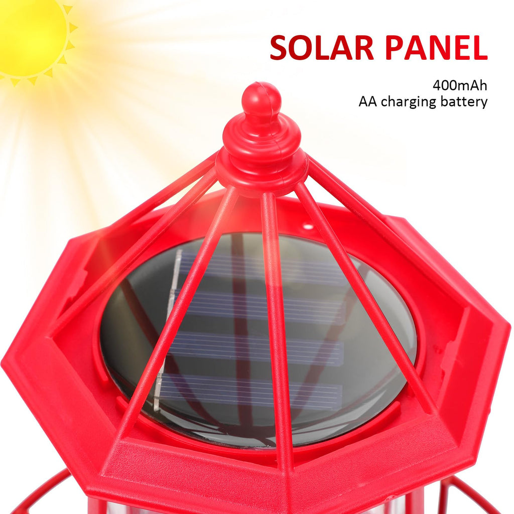Solar Powered Rotating Iron Outdoor Garden Light L8932