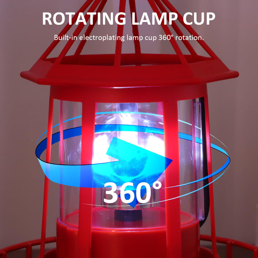 Solar Powered Rotating Iron Outdoor Garden Light L8932