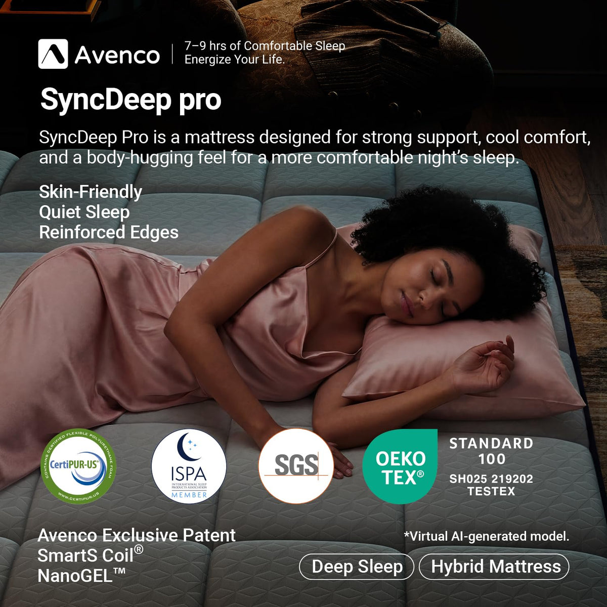 12 Inch Full Size Hybrid Gel Memory Foam Mattress X57922