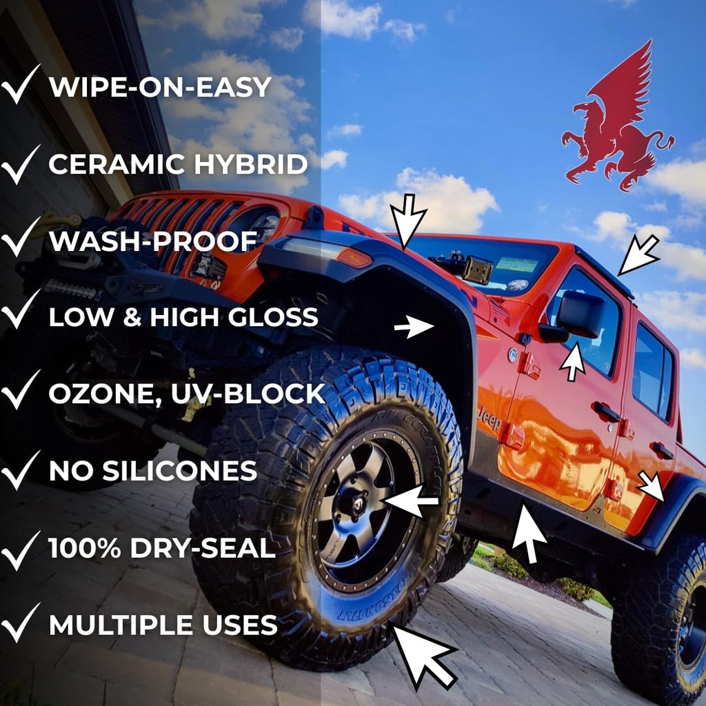 Polymer-Ceramic Hybrid Restorer & Protectant for Tires & Trim 16oz A872075