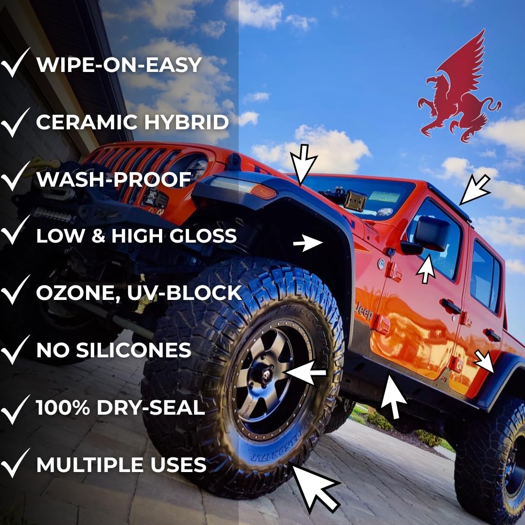 Polymer-Ceramic Hybrid Restorer & Protectant for Tires & Trim 16oz A872075