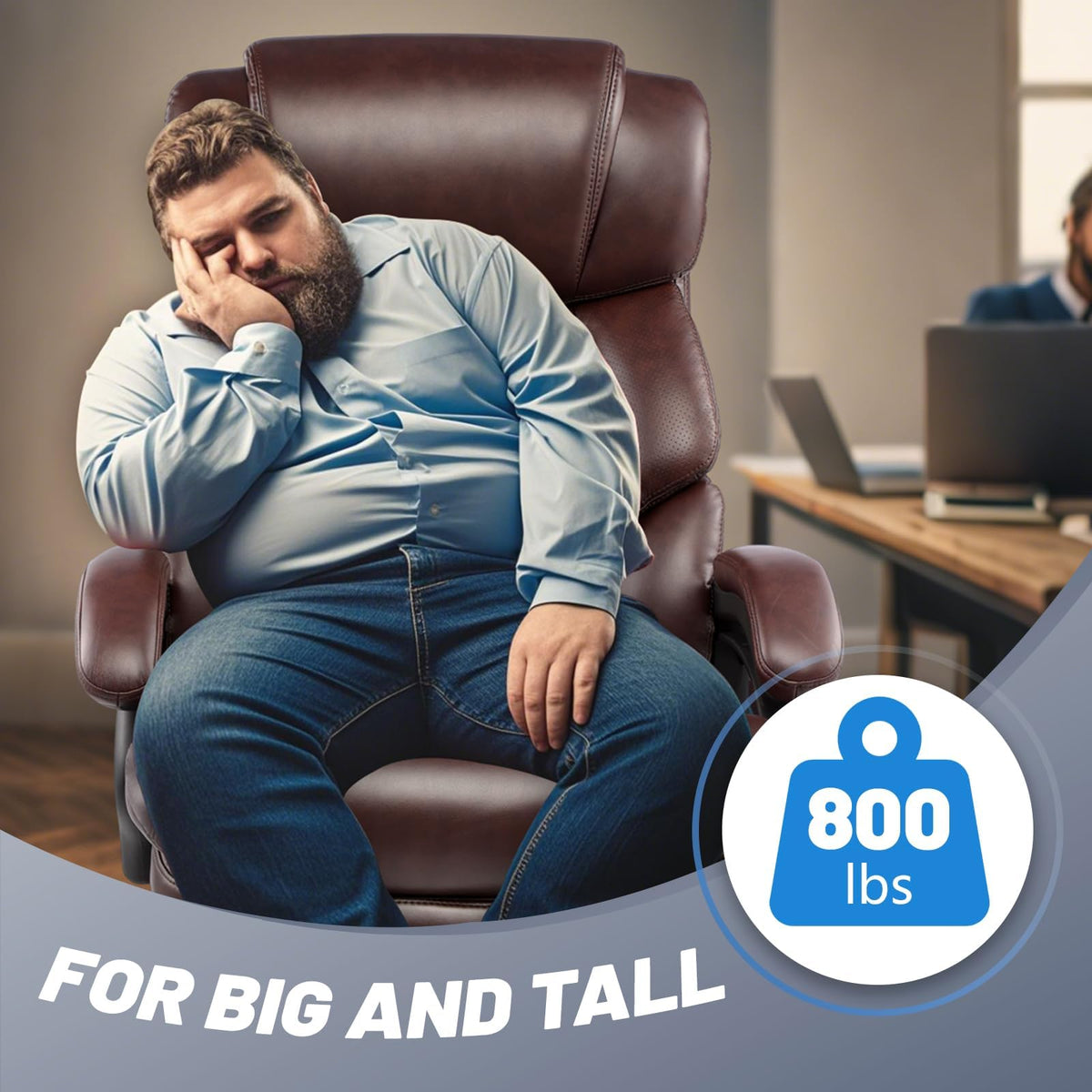 Big and Tall Heavy Duty Executive Office Chair with High Back J512926