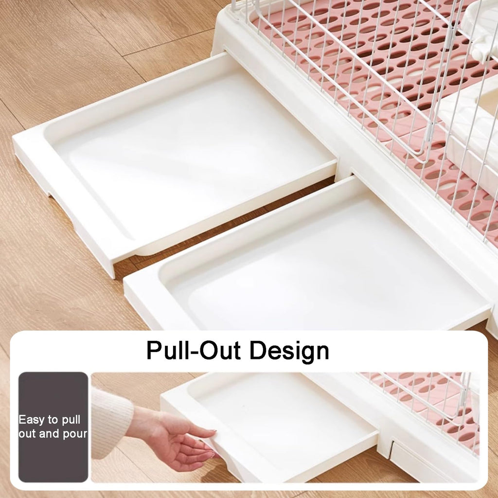 Detachable Metal Wire Cat Enclosure with Litter Box M34895