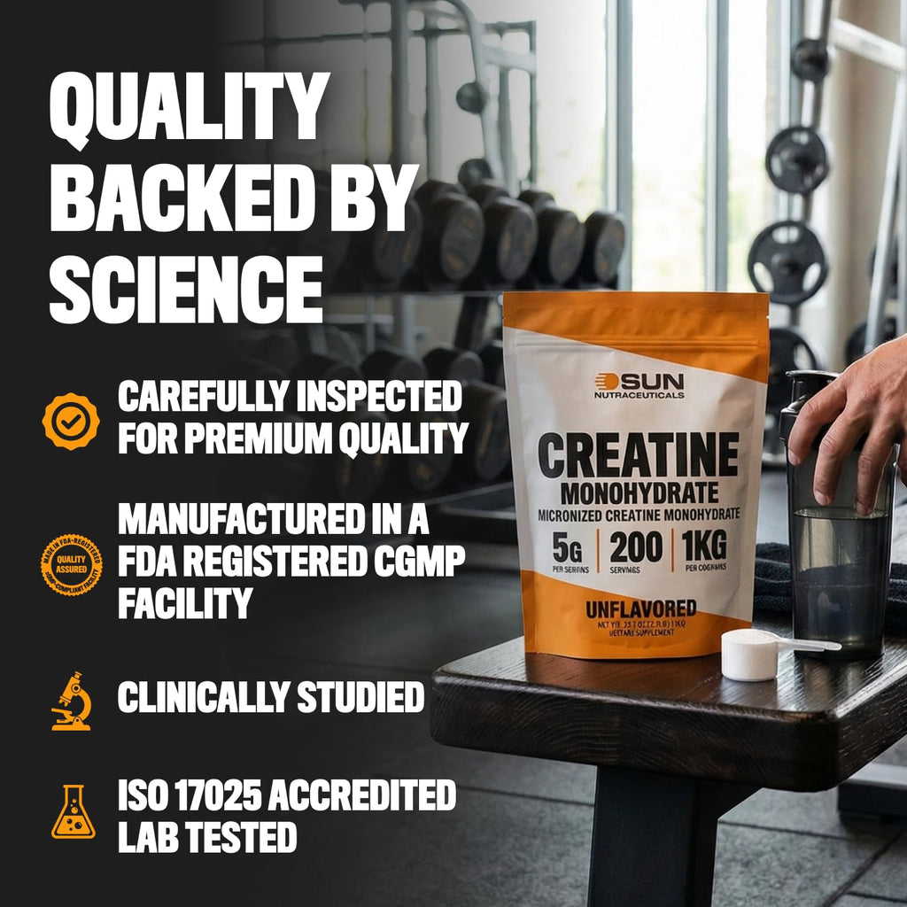 Unflavored Creatine Monohydrate 1kg C631489