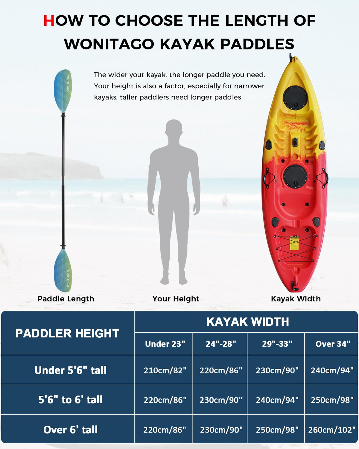 Adjustable Fiberglass Shaft Nylon Blade Kayak Paddle Y251