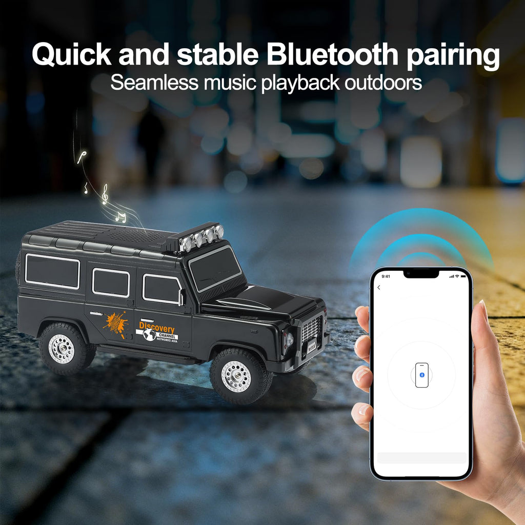 Black Off-Road Bluetooth Speaker with Roof Lights X11078