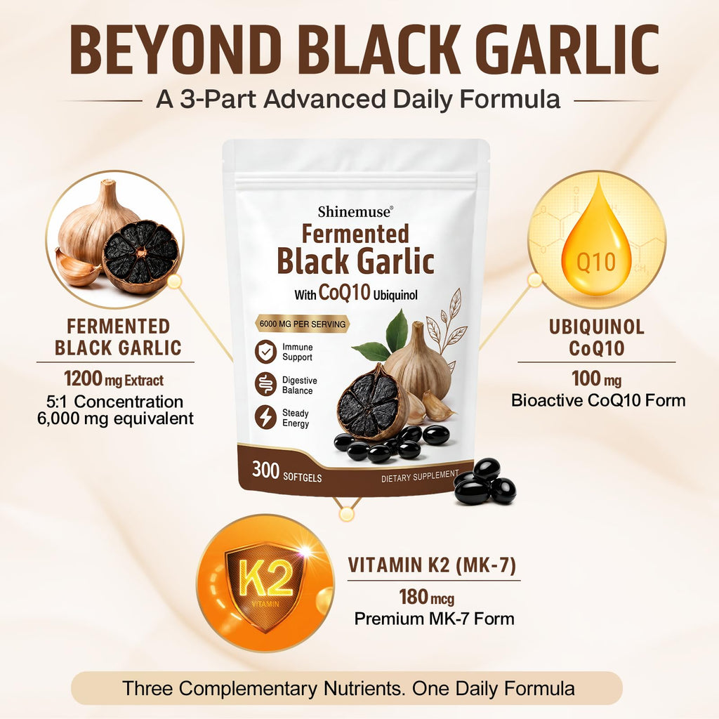 Black Garlic Extract 300 Softgels X8609