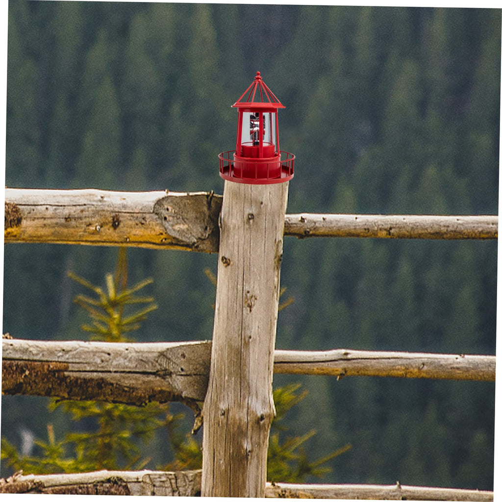 Solar Powered Rotating Lighthouse Garden Light C940