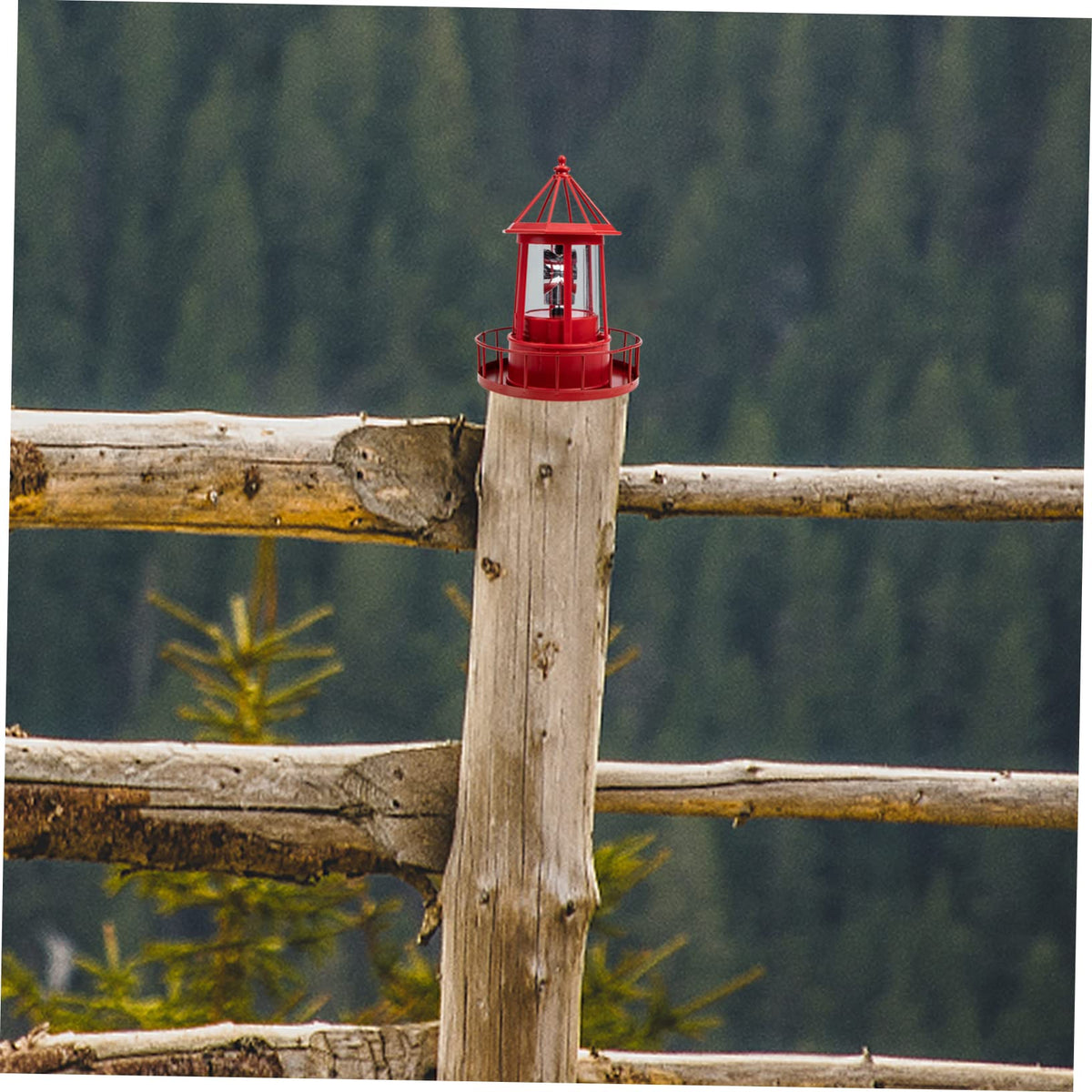 Solar Powered Rotating Lighthouse Garden Light C940