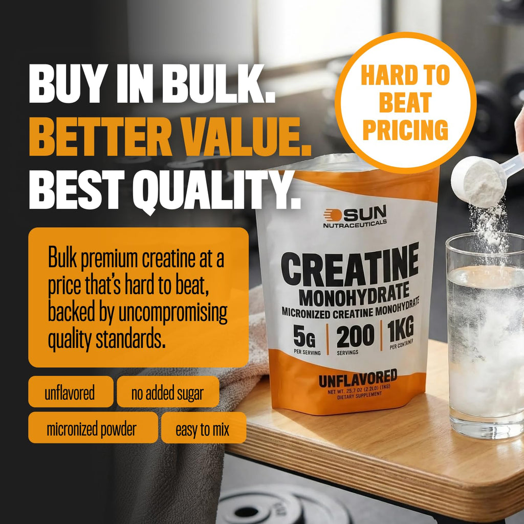 Unflavored Creatine Monohydrate 1kg C631489