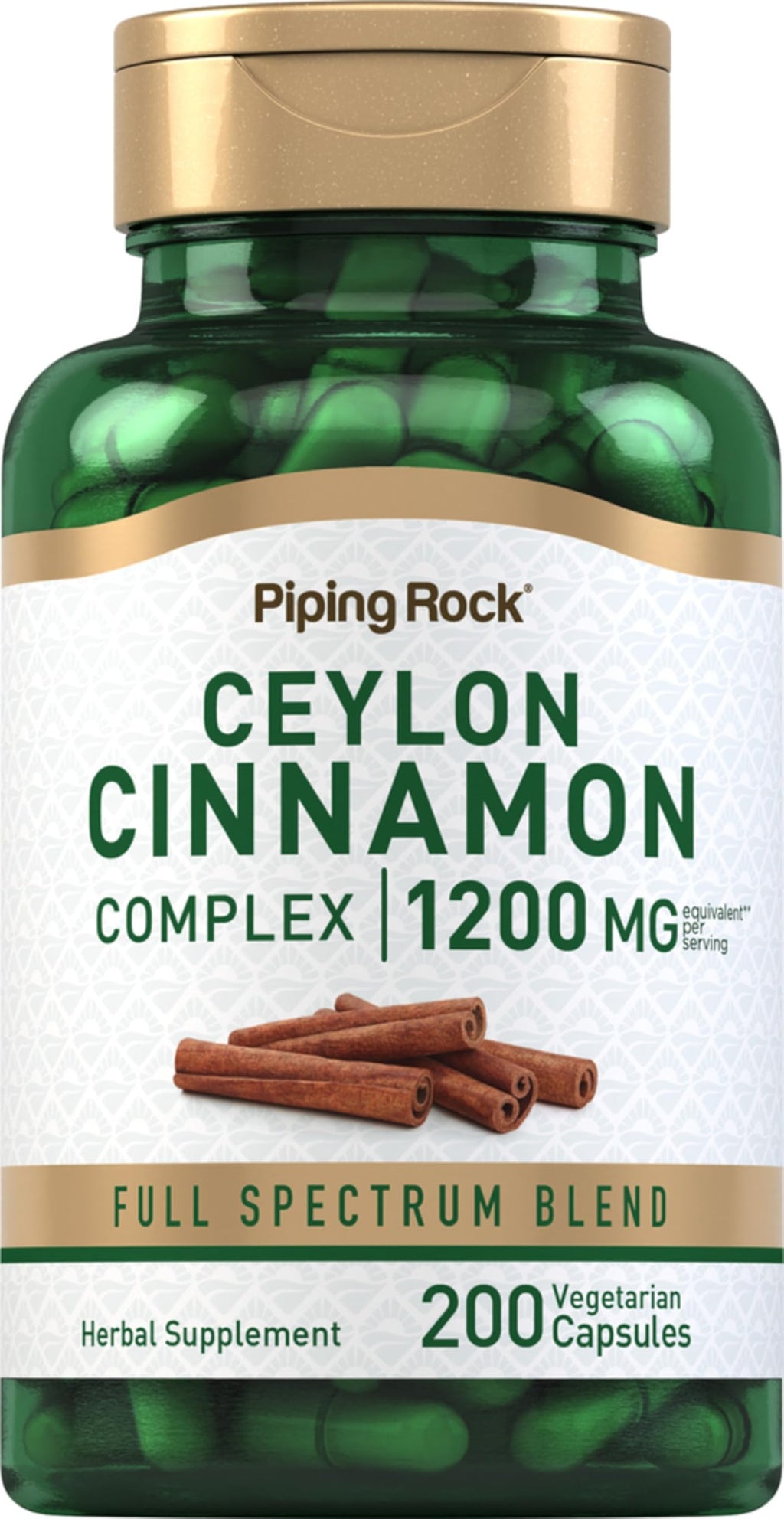 Ceylon Cinnamon Capsules 200 Count H2033