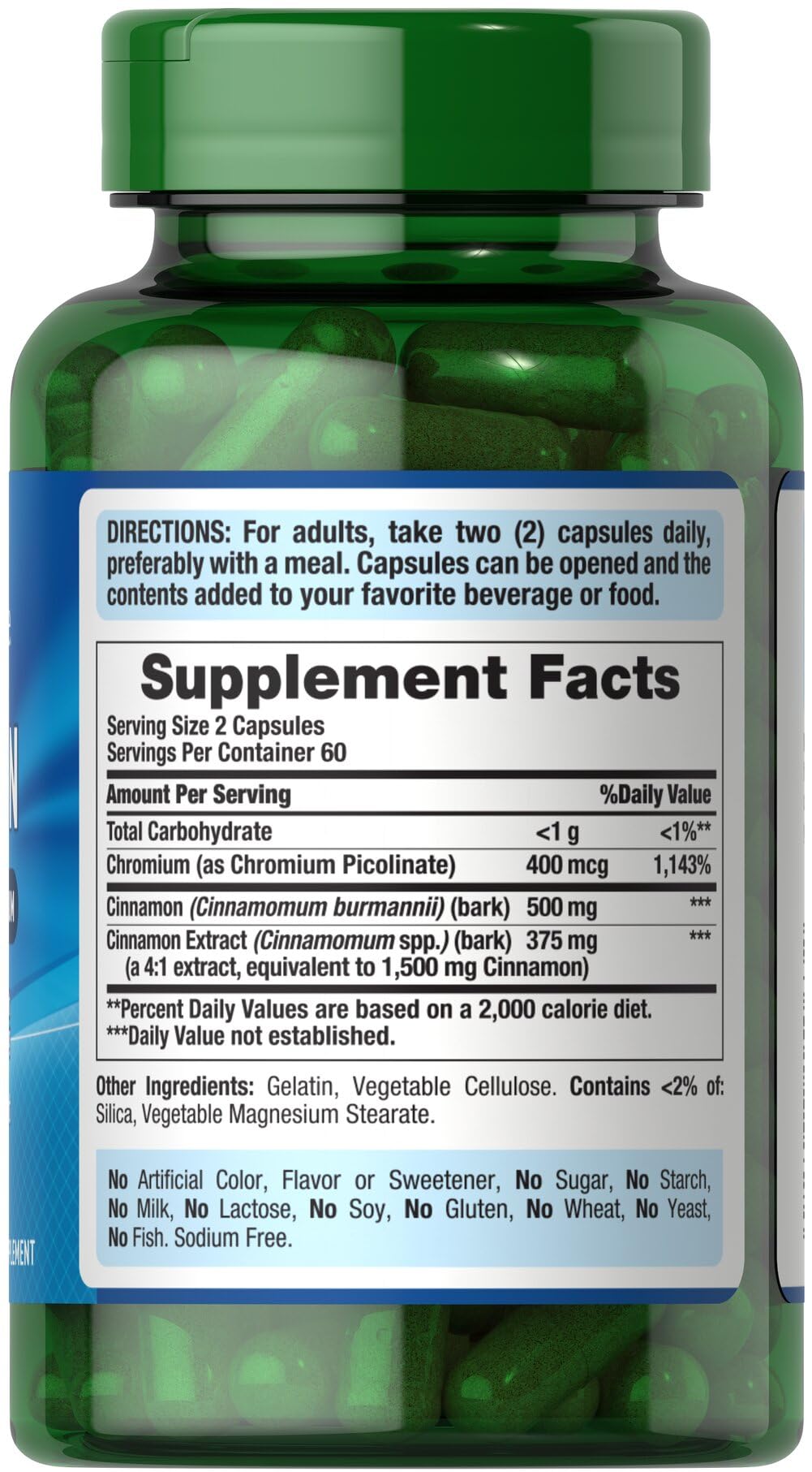 Cinnamon 875 mg 120 Capsules R272782
