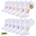 6 Pairs Bamboo Viscose Low Cut Ankle Socks J9527