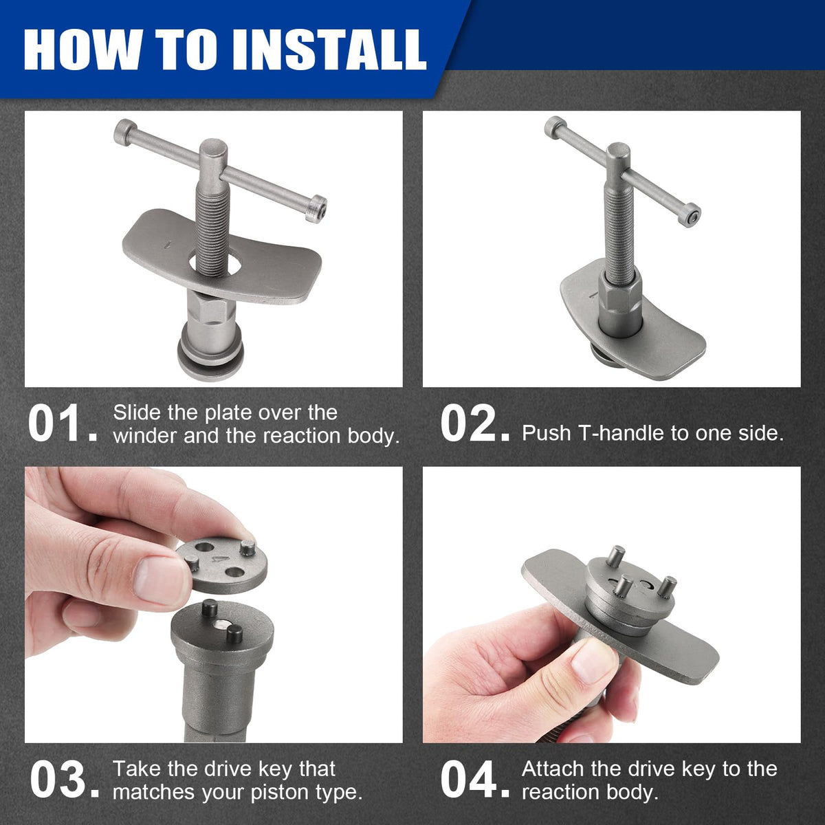 Heavy Duty Disc Brake Caliper Tool Set E1626