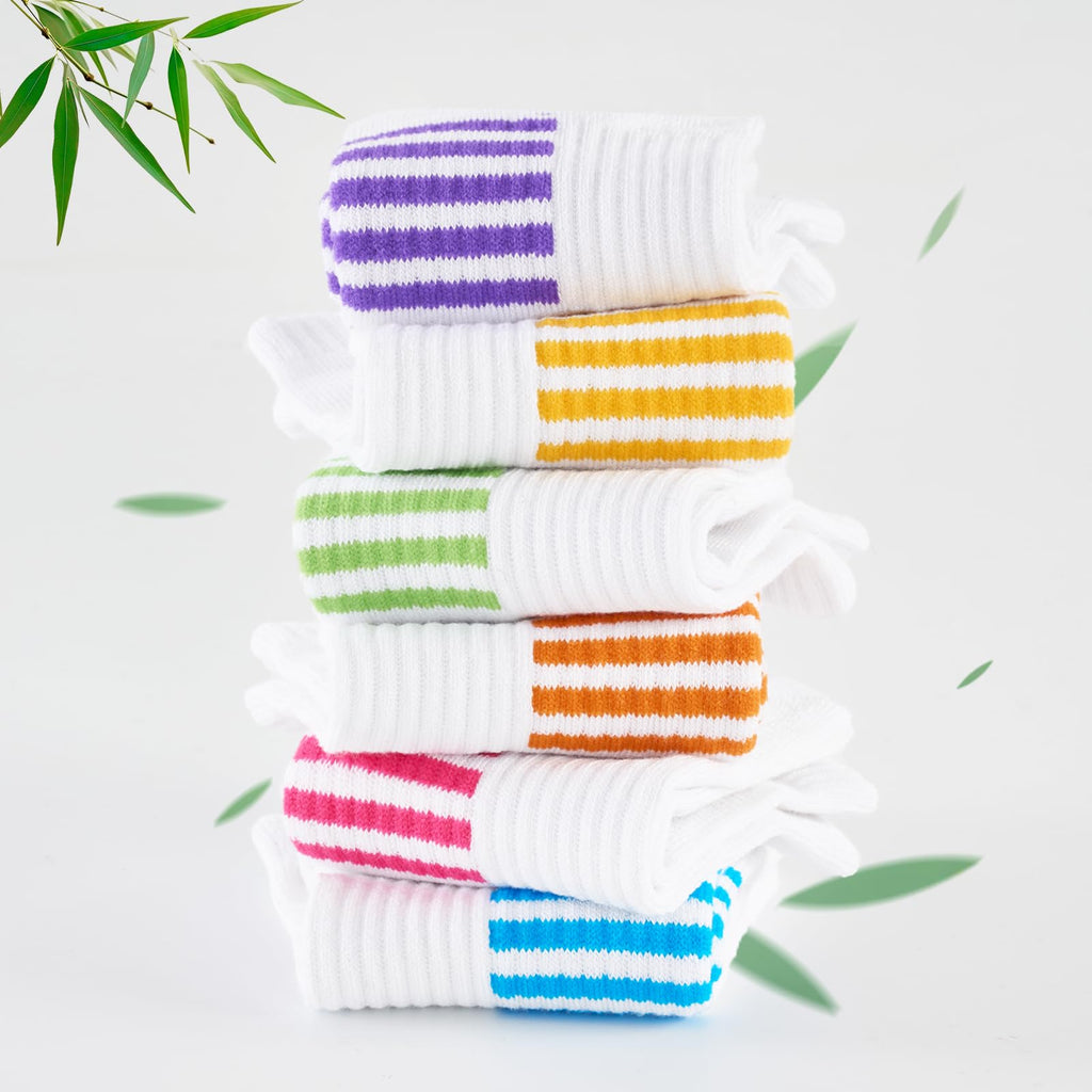 6 Pairs Bamboo Viscose Low Cut Ankle Socks J9527