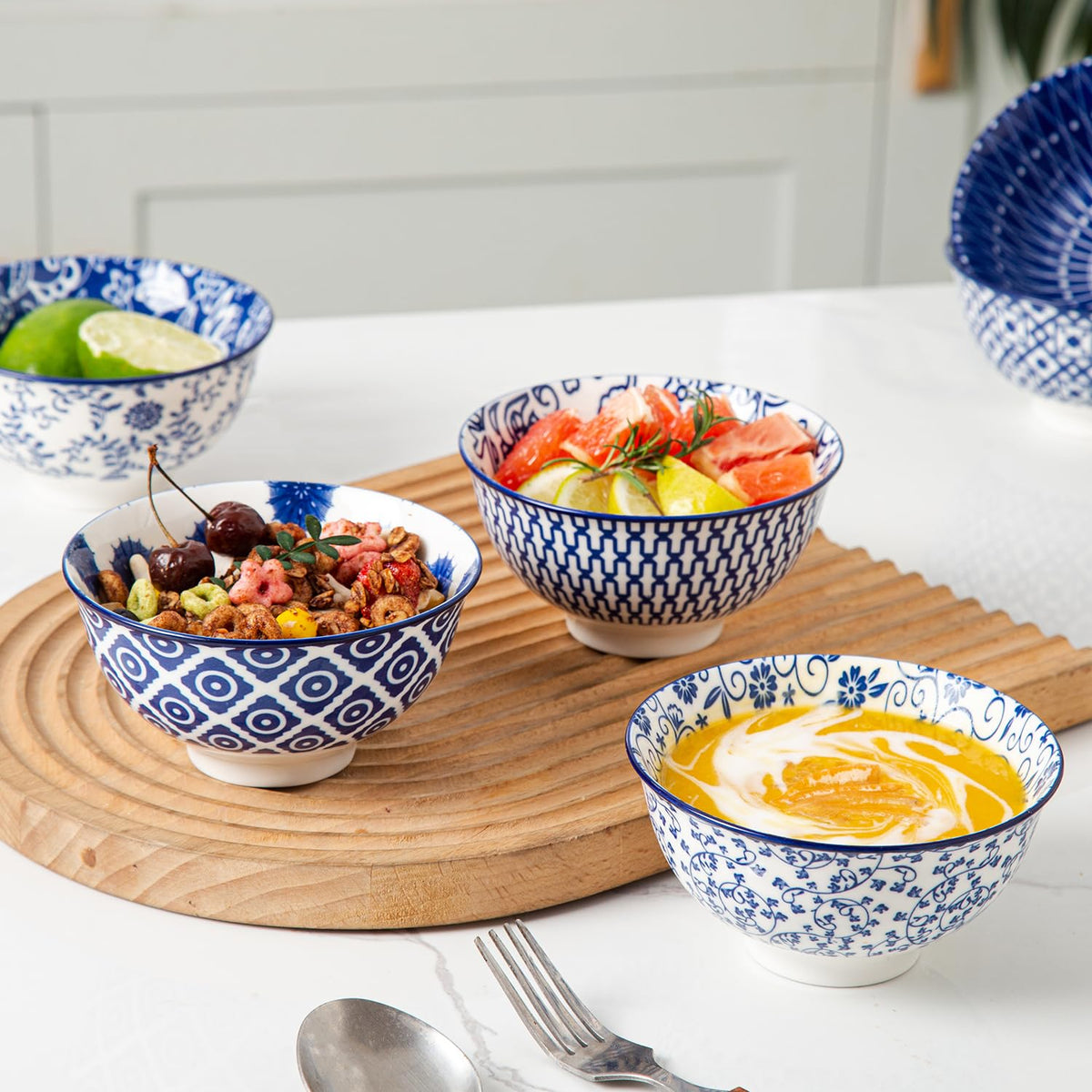 18 Pieces Ceramic Dinnerware Set Service for 6 K857832