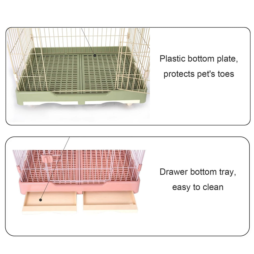 Foldable 4 Tier Detachable Cat Cage with Hammock Q69798