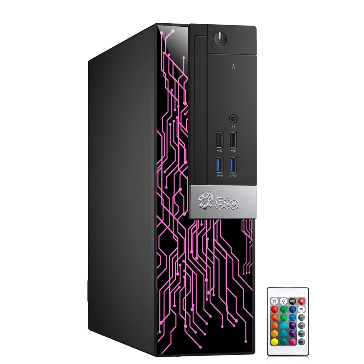 RGB Gaming PC with 24 Inch Monitor Intel i5 16GB RAM 512GB SSD E745653