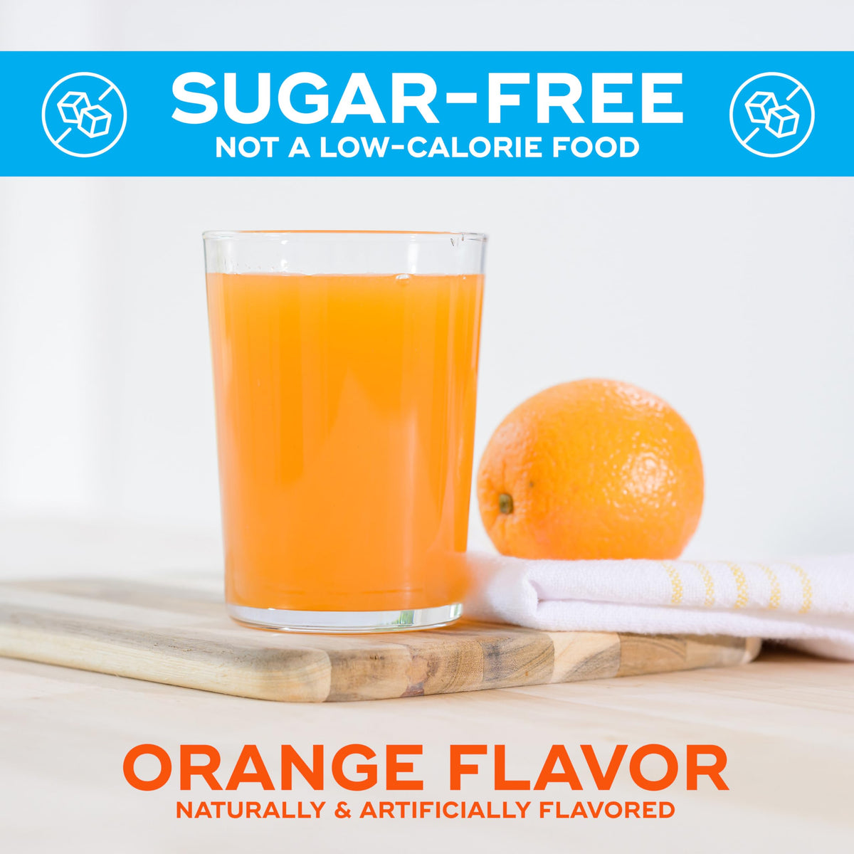 Sugar-Free Orange Flavored Psyllium Husk Fiber Powder K2657