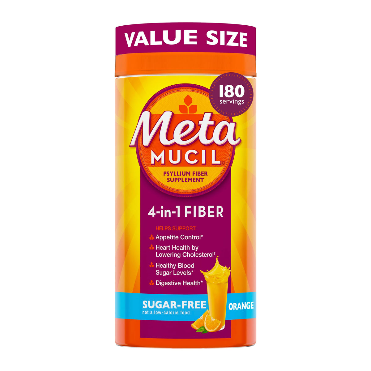 Sugar-Free Orange Flavored Psyllium Husk Fiber Powder K2657