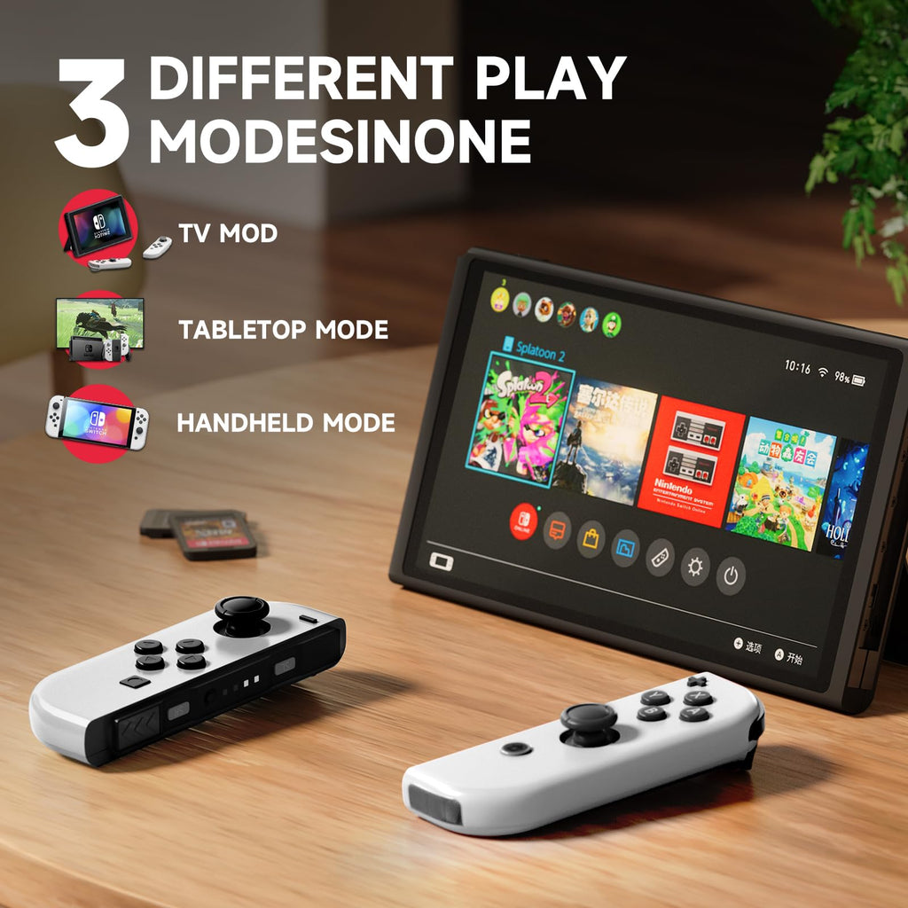 Nintendo Switch OLED Model with White Joy-Con and 32GB Micro SD Card Z822