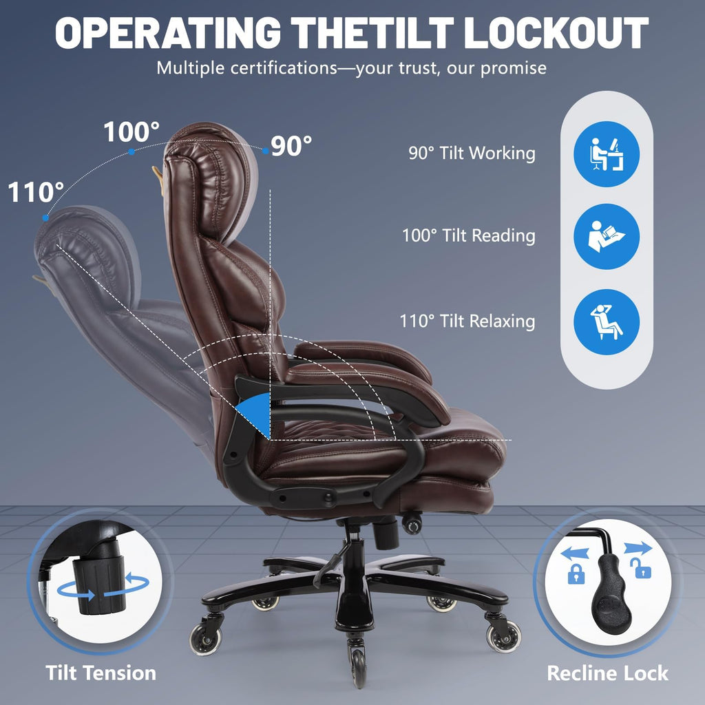 Big and Tall Heavy Duty Executive Office Chair with High Back J512926