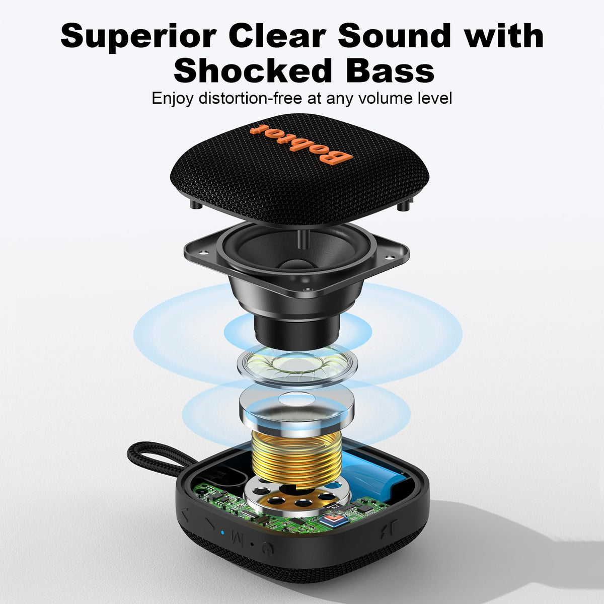 Black Portable Bluetooth Speaker N21334