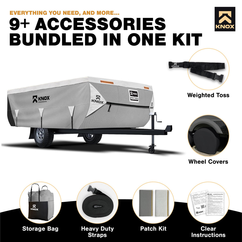 Anti-Tear 7 Layer APEX Fabric Folding Camper Cover 14-16 ft J742