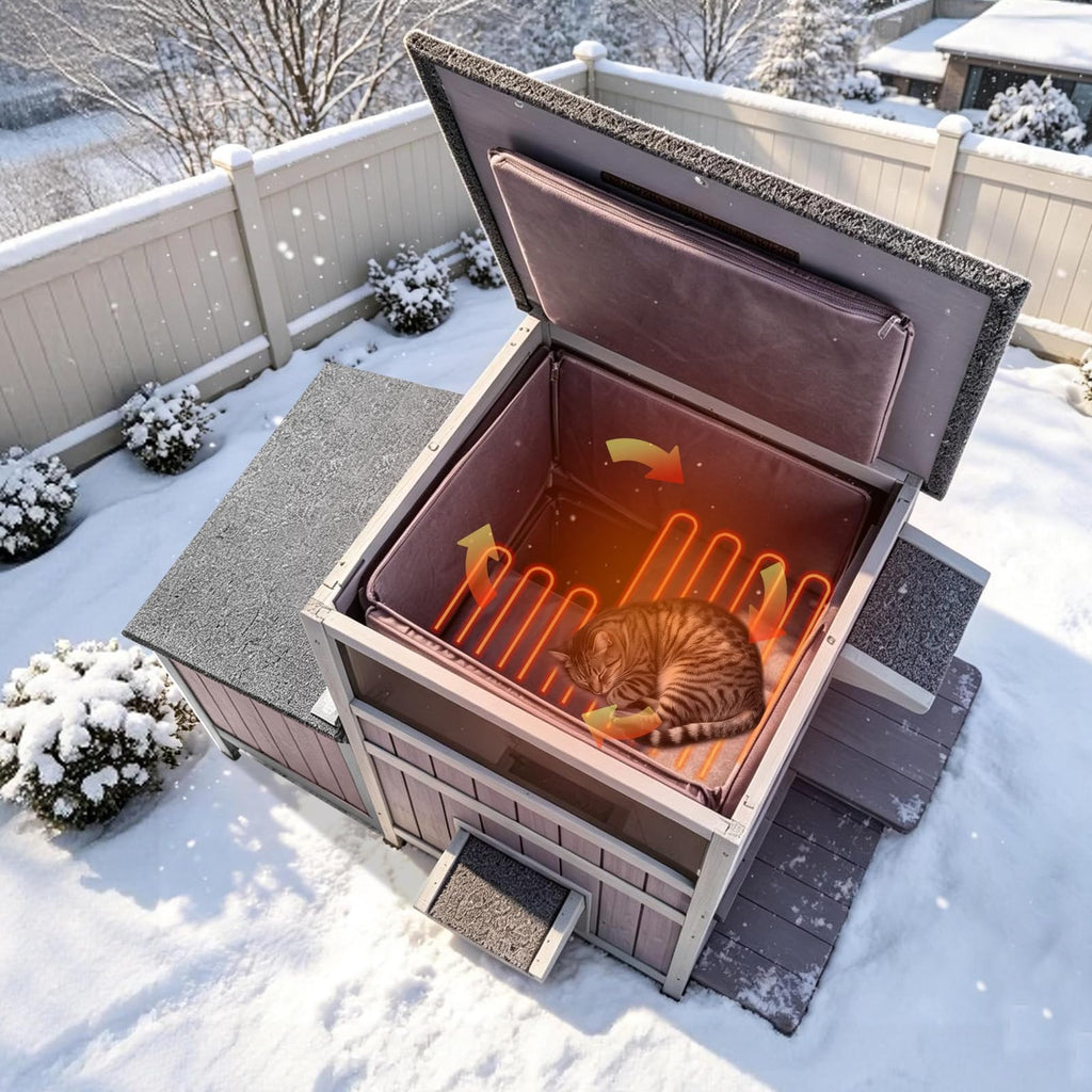 Extra Large Heated Insulated Cat House V367