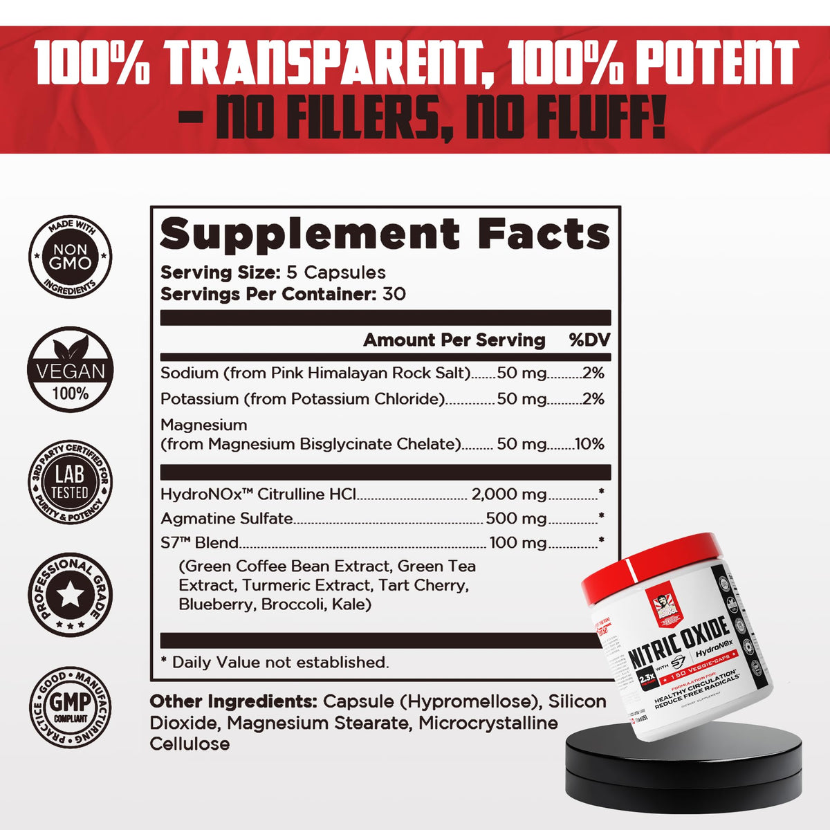 Nitric Oxide Booster 150 Caps O5127